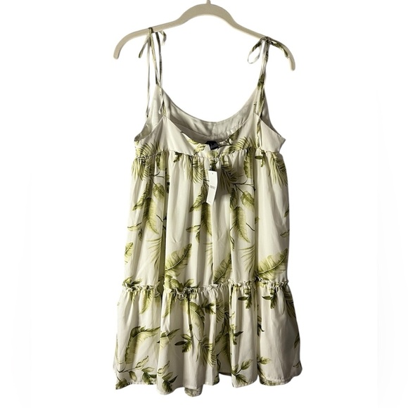 Forever 21 Tropical Hawaiian Print Babydoll Sundress with Tie Straps Size M - Picture 2 of 6